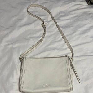 Fossil Cream Crossbody Bag